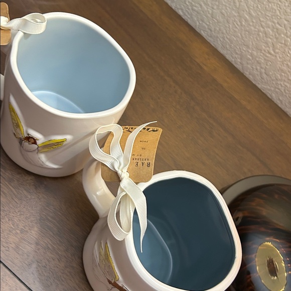 (2) New Rae Dunn Joy to the World Cream Mugs - Picture 14 of 14